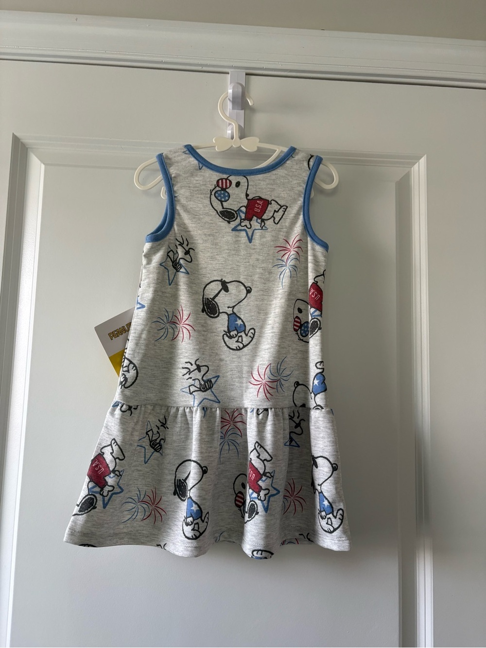 Peanuts Snoopy Toddler Girl Americana Sleeveless Dress Size 3T